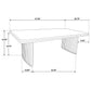 Adina 3-piece Wood Coffee Table Set Distressed Light Brown