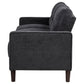 Bowen II Fabric Upholstered Track Arm Sofa Steel Grey