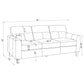 Scotland 2-piece Faux Leather Upholstered Sofa Set Black