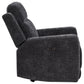 Kennett Chenille Upholstered Power Recliner Chair Dark Grey