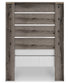 Graystorm Twin Panel Bed with Mirrored Dresser