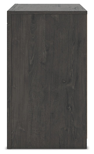 Fraluna King Panel Bed with Mirrored Dresser and Nightstand