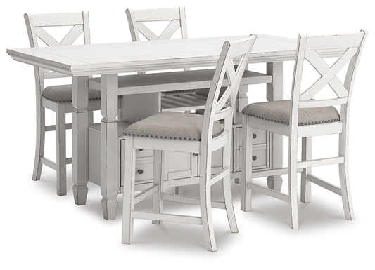 Robbinsdale Counter Height Dining Table and 4 Barstools