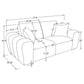 Burnett Chenille Upholstered Wide Arm Loveseat Burnt Orange