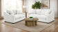 Ashlyn Fabric Upholstered Track Arm Sofa Sand