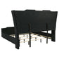 Lorient Eastern King LED Upholstered Bed Black
