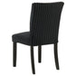 Dermott Upholstered Parson Dining Side Chair Black (Set of 2)