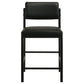 Decker 7-piece 70-inch Rectangular Counter Height Dining Set Black