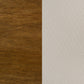 Adderley Eastern King Wood Panel Bed Cream and Warm Brown