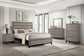 Valen Wood California King Panel Bed Light Taupe