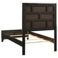 Valen Wood Twin Panel Bed Light Taupe
