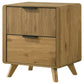 Bennett 2-drawer Bedroom Nightstand Bedside Table Light Oak