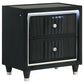 Ravenne 5-piece Velvet Upholstered Eastern King LED Bedroom Set Black