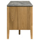 Bradley 63-inch 2-Door SmartTop TV Stand Grey and Natural