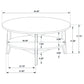Bradley 2-Piece Round SmartTop Coffee Table Set Grey and Natural