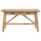 Fabian 54-inch 2-drawer Computer Writing Desk Distressed Light Brown