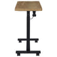 Westpark Pneumatic Adjustable C-Shape Side Table with Casters Mango