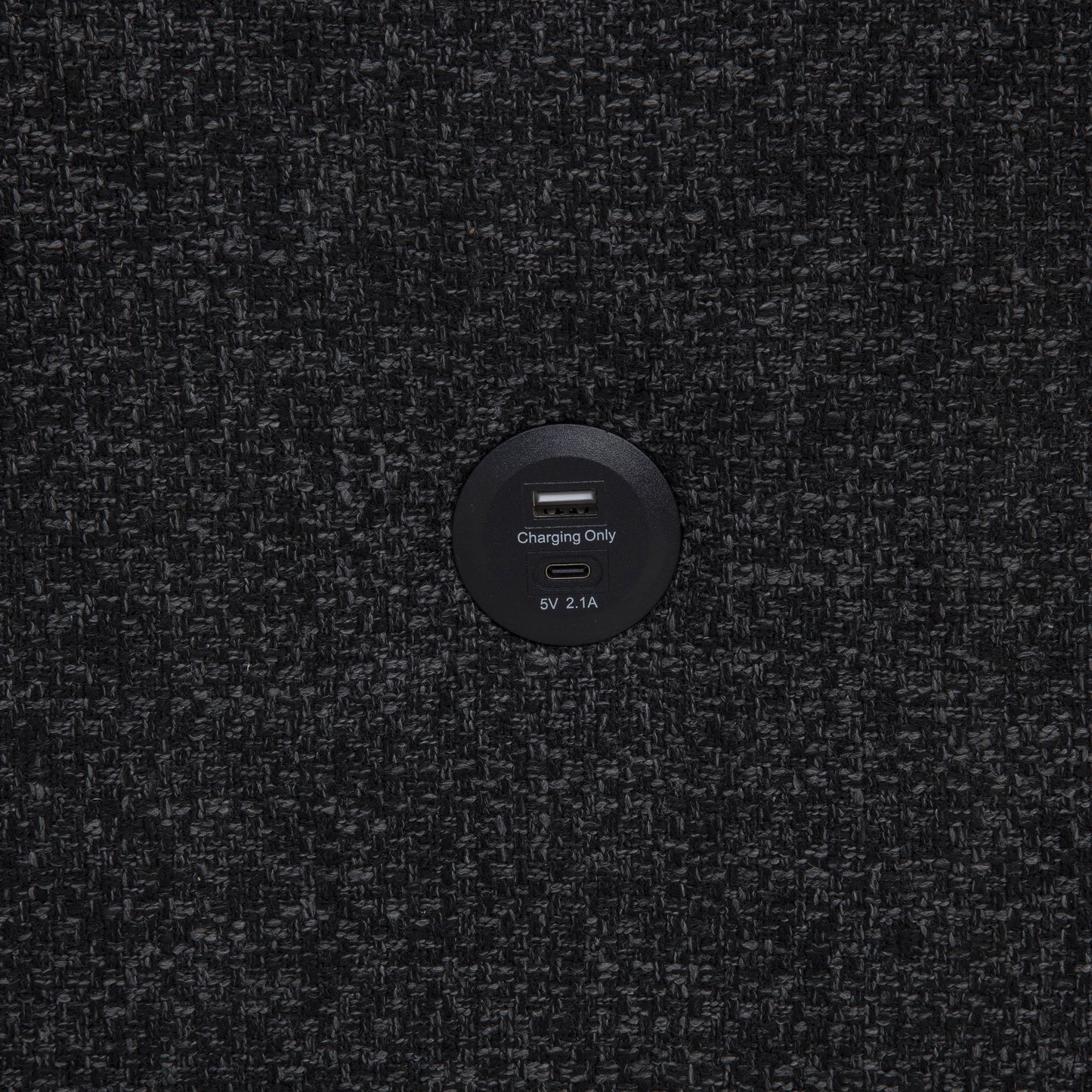Demko Sleeper Sectional Sofa with Speaker and Storage Chaise Black