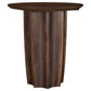 Cayenne Solid Mango Wood Accent Side End Table Walnut
