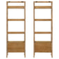 Fabian 2-piece 3-shelf Bookshelf with Drawer Distressed Light Brown