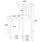 Strouse 5-piece Dining Set Wheat and Black