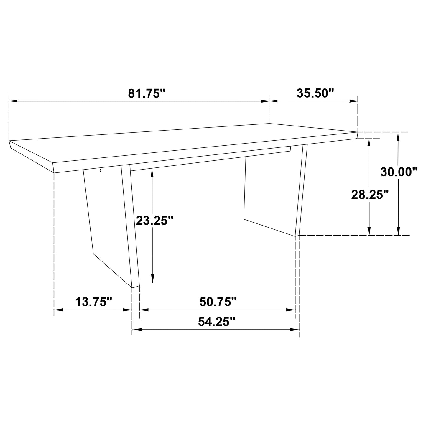 Decker 7-piece 82-inch Rectangular Dining Set Cream and Black