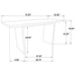 Decker 7-piece 70-inch Rectangular Counter Height Dining Set Cream and Natural Oak