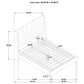 Leslie Upholstered Tufted Full Wingback Platform Bed Beige