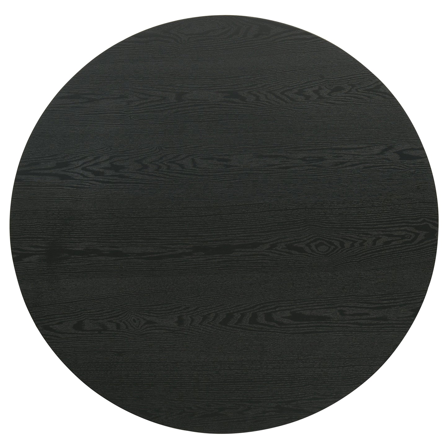 Hamlyn 2-piece Round Fluted Coffee and End Table Set Black