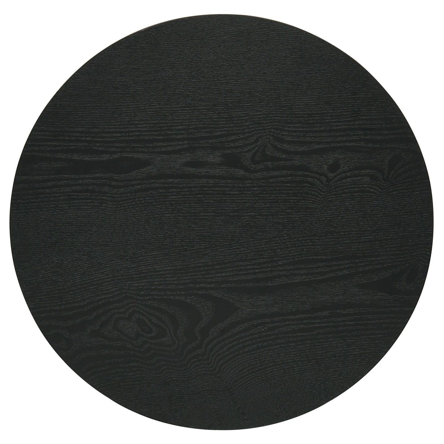 Hamlyn 3-piece Round Fluted Coffee and End Table Set Black