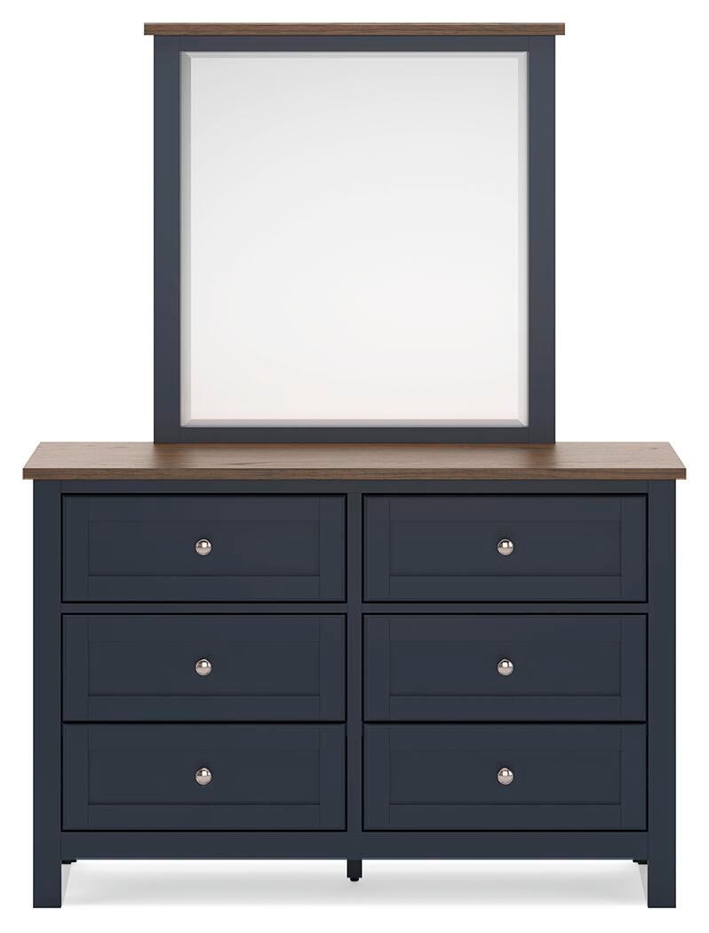 Landocken Twin Panel Bed, Dresser, Mirror, Chest and Nightstand