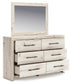 Lawroy King Panel Bed with Storage, Dresser, Mirror, Chest and Nightstand