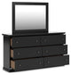 Maribel Queen Panel Bed, Dresser, Mirror, Chest and Nightstand