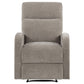 Hamilton Chenille Upholstered Manual Glider Recliner Sand