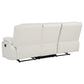 Camila 2-piece Upholstered Reclining Sofa Set White