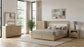 Hendricks California King Panel Headboard Platform Bed Light Oak