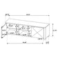 Marcelo 71-inch TV Stand Media Console Light Elm