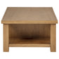 Beasley 2-Drawer Wood Coffee Table Golden Oak