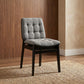 Redbridge Velvet Upholstered Side Chair Grey and Black (Set of 2)