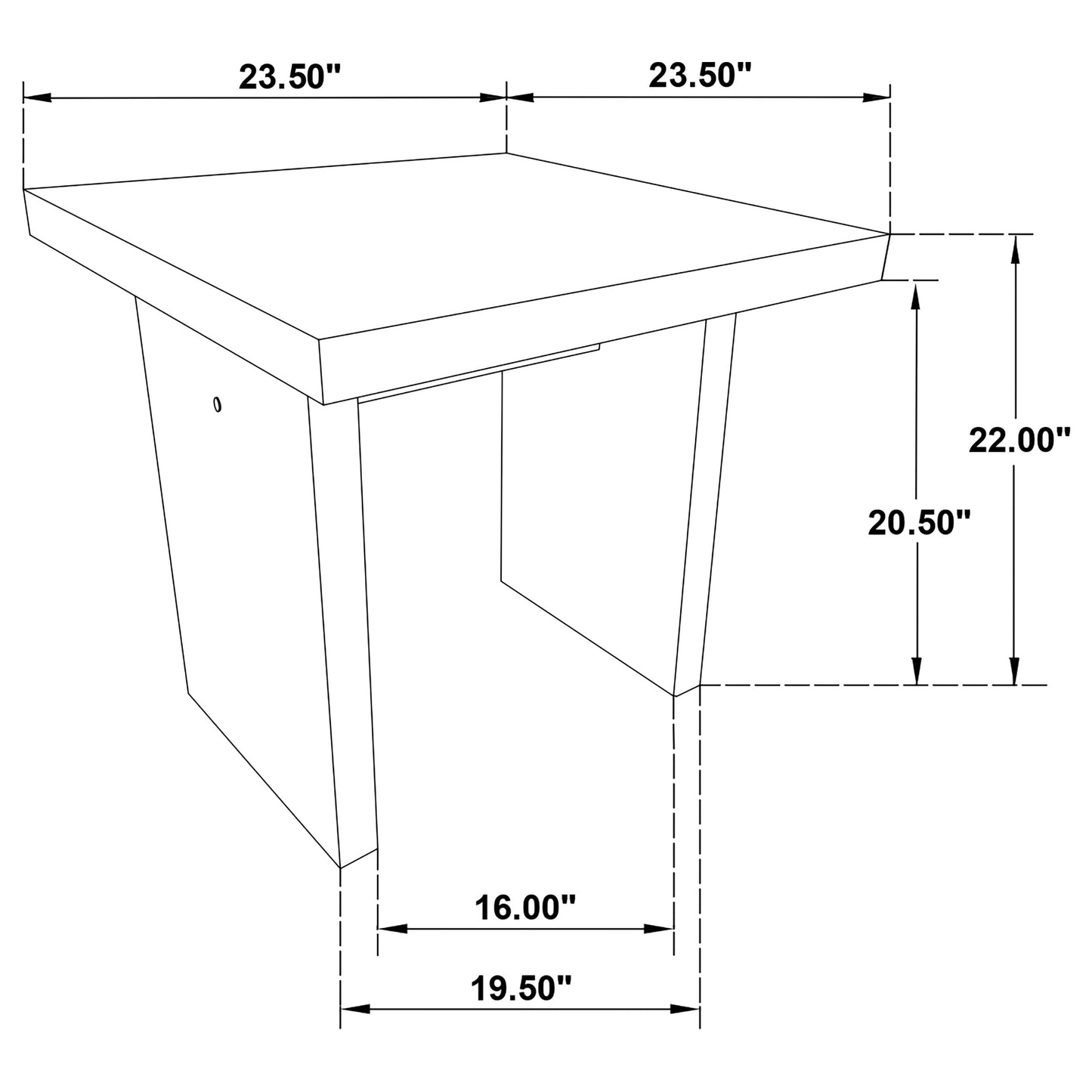 Decker 3-piece Coffee and End Table Set Black