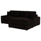 Blaine Upholstered Reversible Chaise Sectional Sofa Chocolate