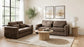 Amador Chenille Upholstered Track Arm Sofa Chocolate