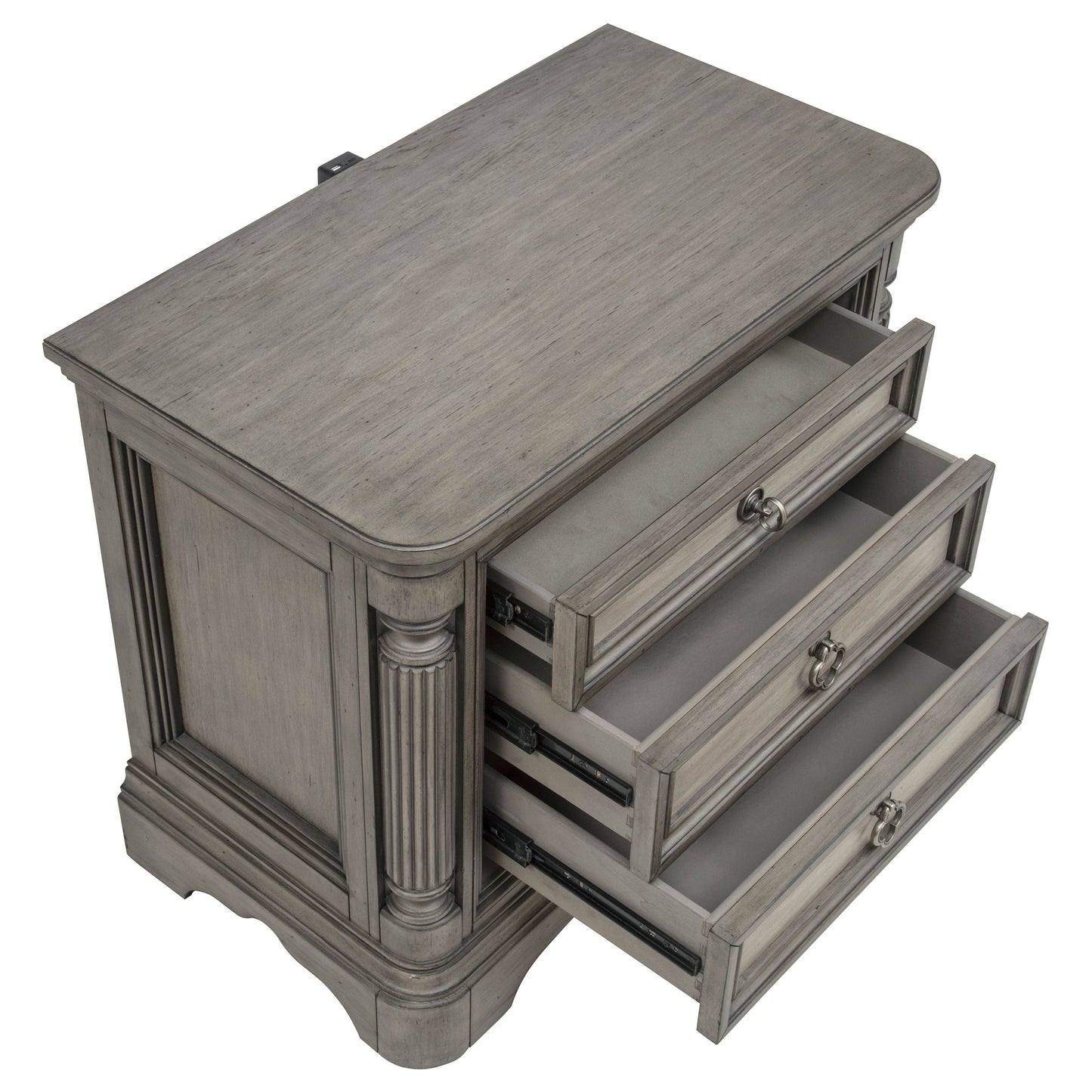 Cresswell 4-piece California King Storage Bedroom Set Taupe