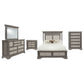 Cresswell 5-piece California King Storage Bedroom Set Taupe