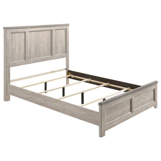 Nevado Farmhouse Queen Panel Bed Grey and Weathered Taupe