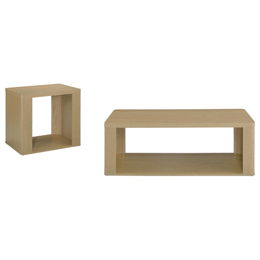 Alsina 2-Piece Coffee and End Table Set Greige