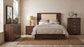 Etienne Full Velvet Upholstered Panel Bed Walnut