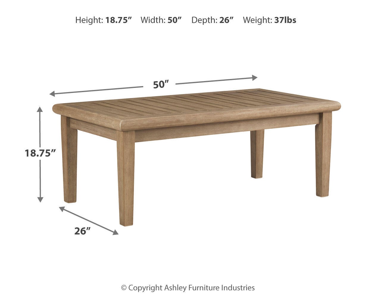 Gerianne Rectangular Cocktail Table
