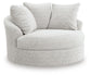 Cuddle Plush Oversized Swivel Accent Chair
