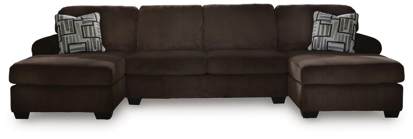 Kimlee 3-Piece Sectional with Double Chaise